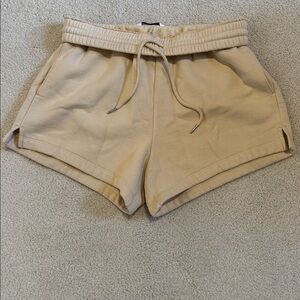 Abercrombie & Fitch Cream Drawstring Shorts